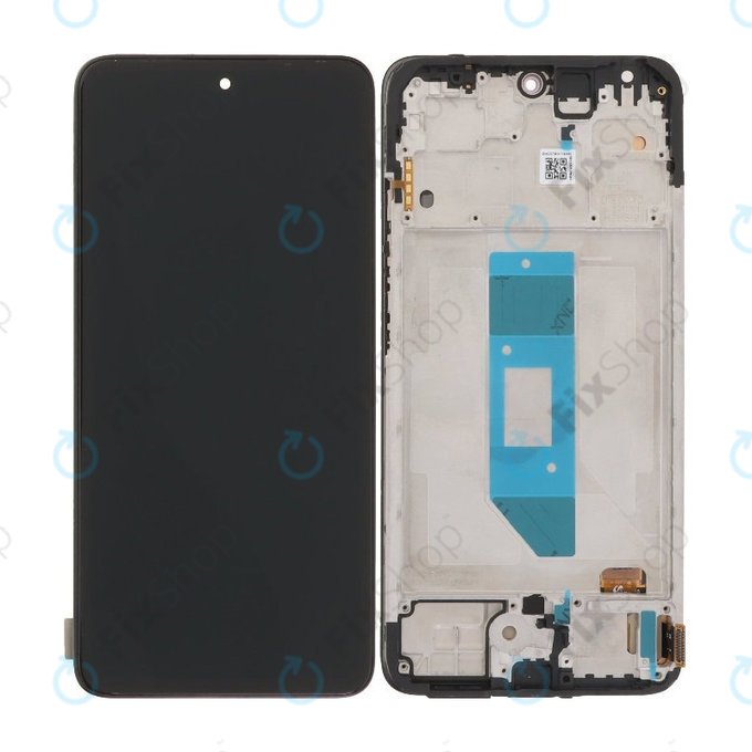 Display OLED for Xiaomi Redmi Note 14 4G, Black, Touch Screen with Frame