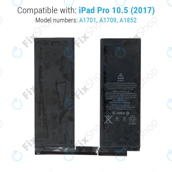 Battery for iPad Pro 10.5" (2017), 8134mAh