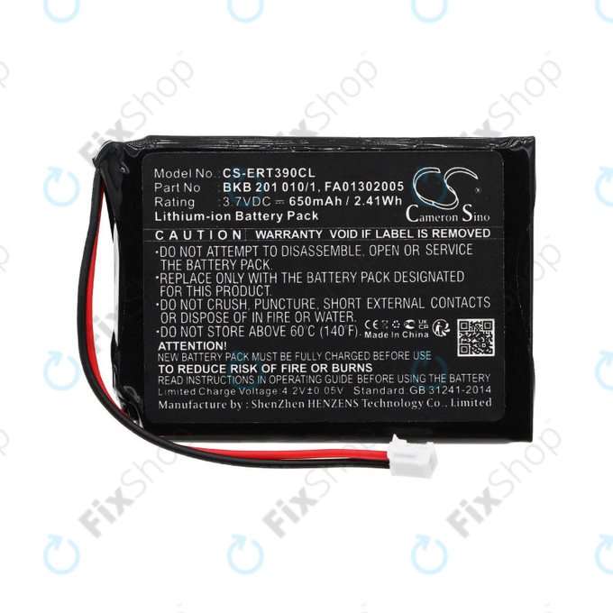 Battery for Ascom, Avaya, Ericsson, Telstra, 650mAh, Li-Ion, 3.7V, FA01302005, HQ