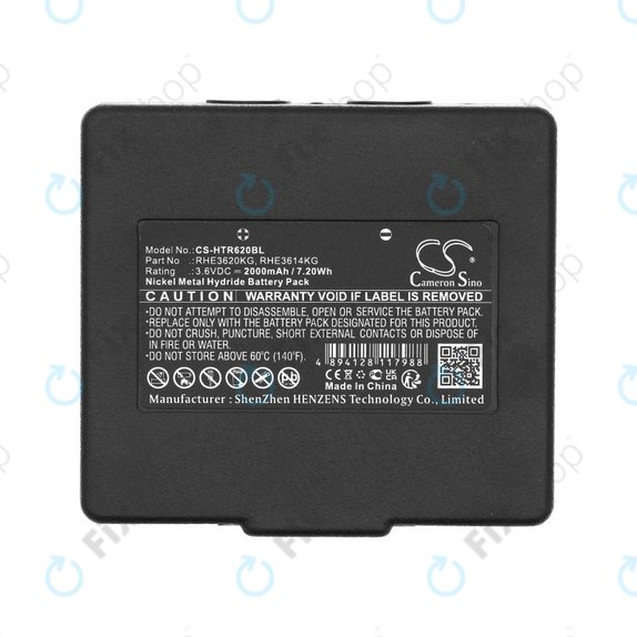 Battery for Hetronic Abitron Mini, 2000mAh, Ni-MH, 3.6V, RHE3620KG, HQ