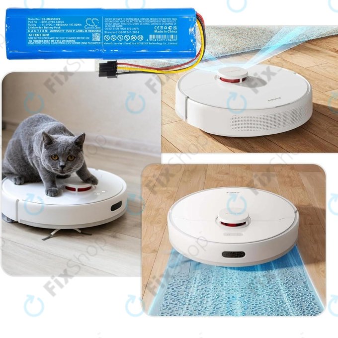Xiaomi Mi Robot Vacuum Mop-series, Dream-series, Roborock-series - Battery BRR-2P4S-6800 Li-Ion 14.4V 6800mAh HQ