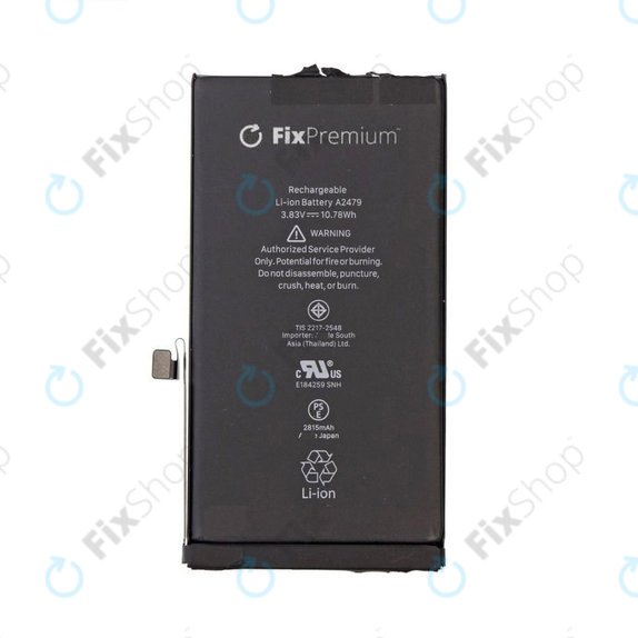 Battery for iPhone 12, 12 Pro, 2815mAh, FixPremium