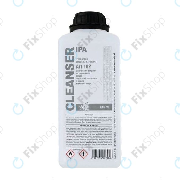 Cleanser IPA - 100% Isopropyl Alcohol (1000ml)