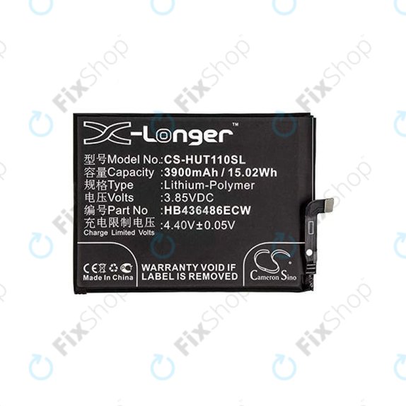 Huawei Mate 10 Lite, Mate 10 Pro, Mate 20, Nova 2i, P20 Pro, Honor View 20 - Battery HB436486ECW 3900mAh HQ