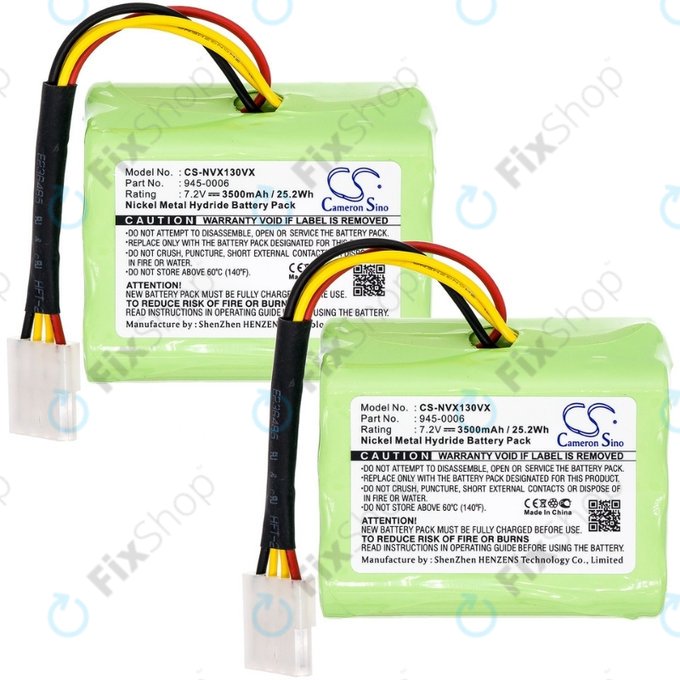 Vorwerk Kobold VX100 - Battery Pack 945-0006 Ni-MH 7.2V 3500mAh HQ