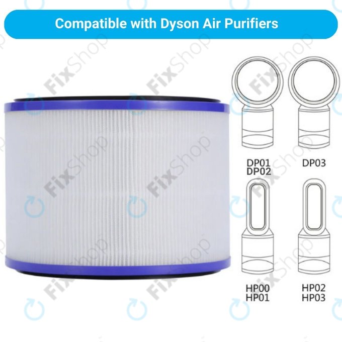 Dyson Pure Hot + Cool-series, Pure Cool Desk-series - HEPA filter (Activated carbon) (Purple)