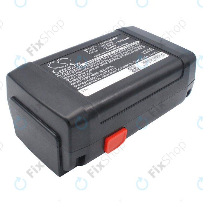 Battery for Gardena 380 Li, 8838, 3000mAh, Li-ion, 25V, 04025-20, HQ
