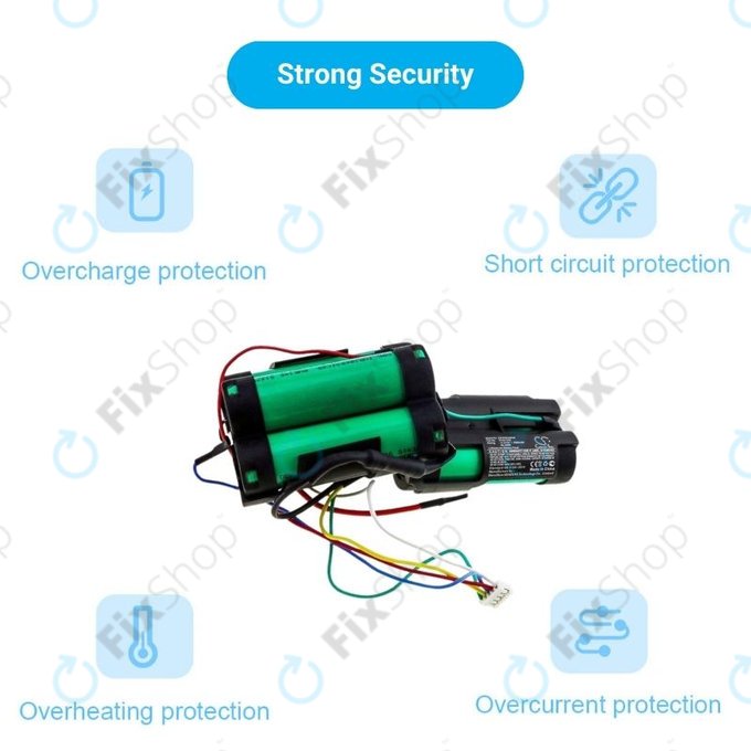 Philips PowerPro Duo, PowerPro Aqua - Battery 5ICR19/65 Li-Ion 18.5V 2500mAh HQ