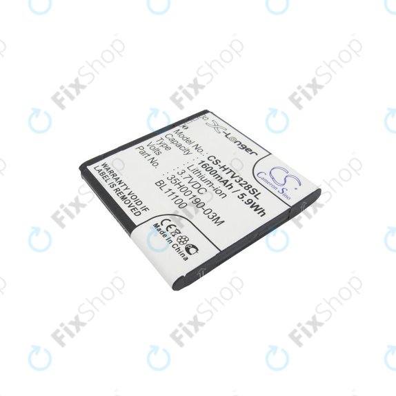 Battery for HTC Desire X, Desire V, 1600mAh, Li-Ion, 3.7V, 35H00190-03M, HQ