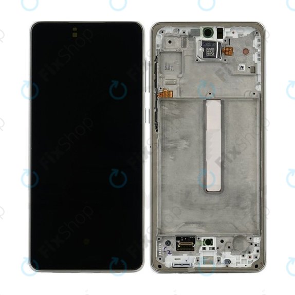 Samsung Galaxy A73 A736 - LCD Display + Touch Screen + Frame (White) OLED