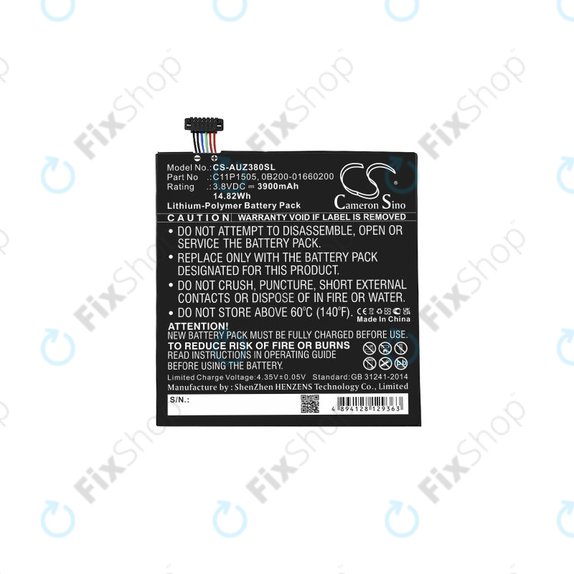 Asus ZenPad 8.0 Z380C (P022) - Battery C11P1505, 0B200-01660200 3900mAh HQ