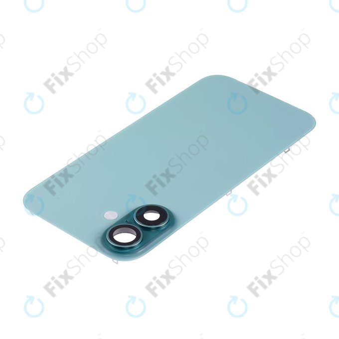 Apple iPhone 16 - Rear Housing Glass + Camera Lens + Metal Plate + Magsafe Magnet (Teal)