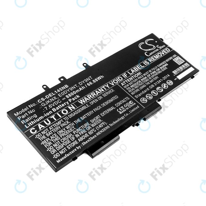 Battery for Dell Latitude 14 5490, Latitude 14 5491, 8800mAh, Li-Ion, 7.6V, 00JWGP, HQ