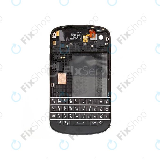 Blackberry Q10 - LCD Display + Touch Screen + Frame (White) TFT