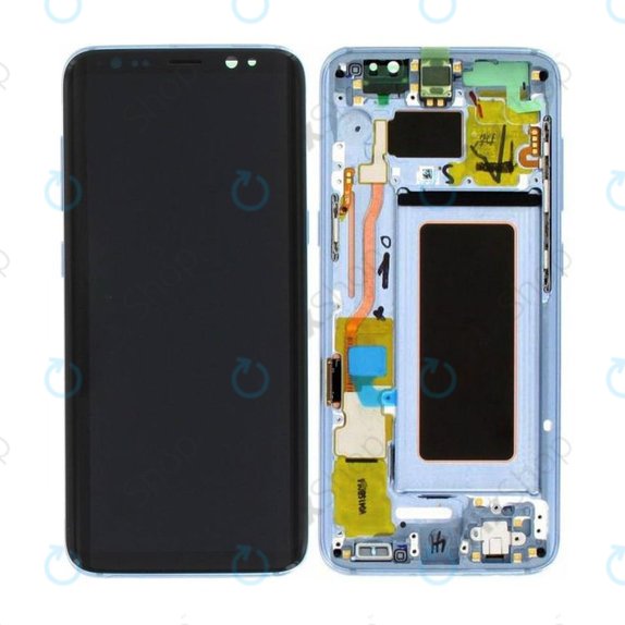 Samsung Galaxy S8 G950F - LCD Display + Touch Screen + Frame (Coral Blue) - GH97-20457D, GH97-20473D, GH97-20458D, GH97-20629D Genuine Service Pack