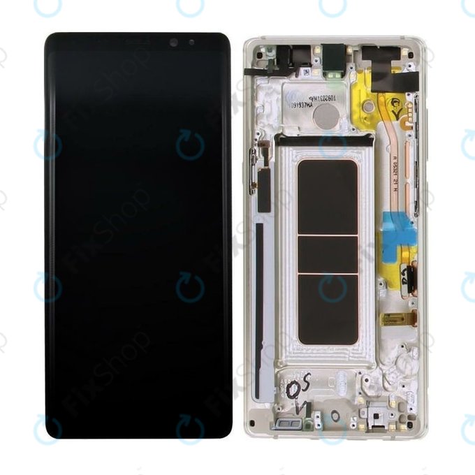 Samsung Galaxy Note 8 N950F - LCD Display + Touch Screen + Frame (Maple Gold) - GH97-21065D, GH97-21066D Genuine Service Pack