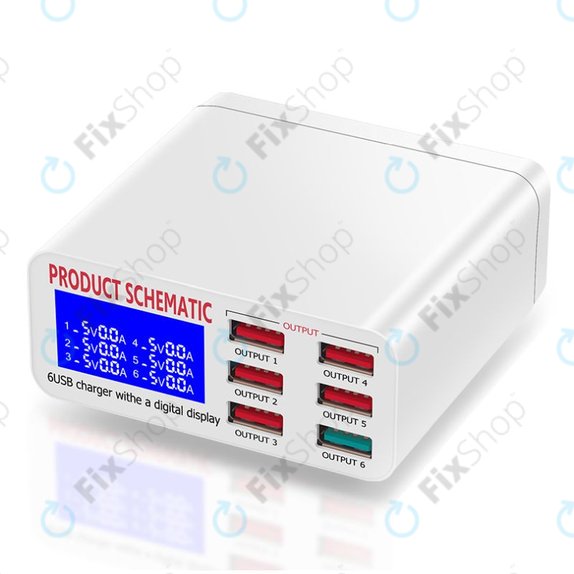 Product Schematic 896 - USB Charging Station with USB 3.0
