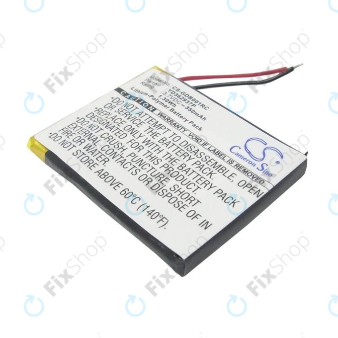 Battery for GoPro Wifi Remote, 350mAh, Li-Pol, 3.7V, YD362937P, HQ