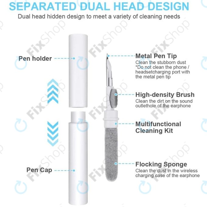 Cleaning Pen for Wireless Earphones, White