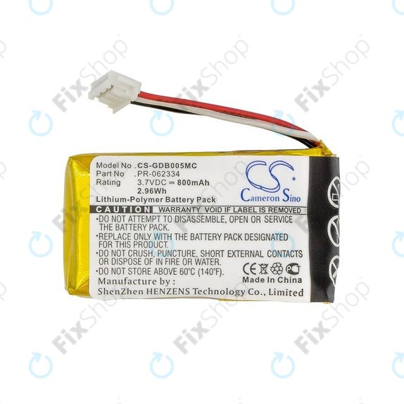 Battery for GoPro Hero +, 800mAh, Li-Polymer, 3.7V, PR-062334, HQ