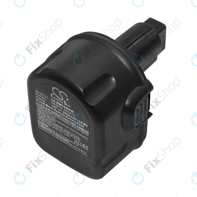DeWalt DC, DW, 2000-series - Battery DE9074, DE9075, 152250-27, 397745-01 2000mAh HQ