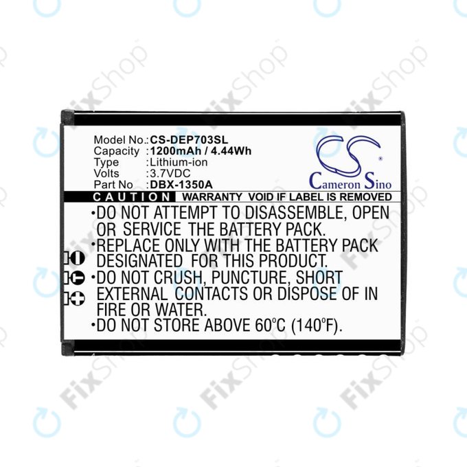 Battery for Doro 7030, 7031, DFC-0270, 7080, 1200mAh, Li-Ion, 3.7V, DBX-1350A, HQ