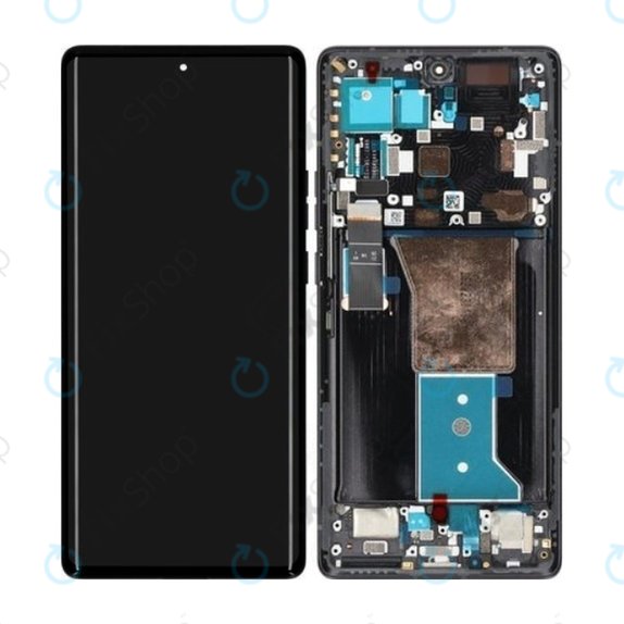 Motorola Edge 40 Pro - LCD Display + Touch Screen + Frame (Interstellar Black) - 5D68C21986 Genuine Service Pack