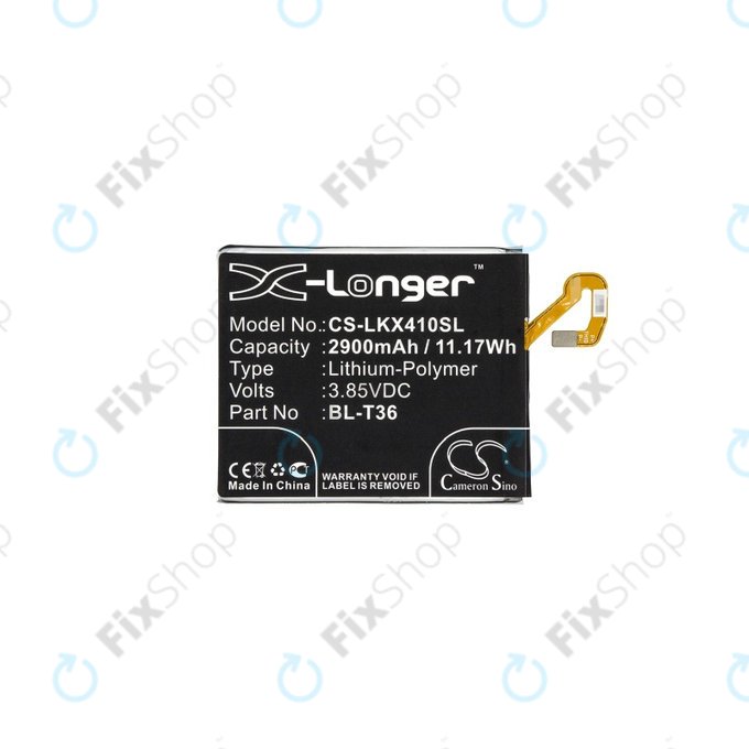 LG K10 (2018), K11, K11 Plus, K11 Prime, K30, Harmony 2 - Battery BL-T36, EAC63638201 2900mAh HQ