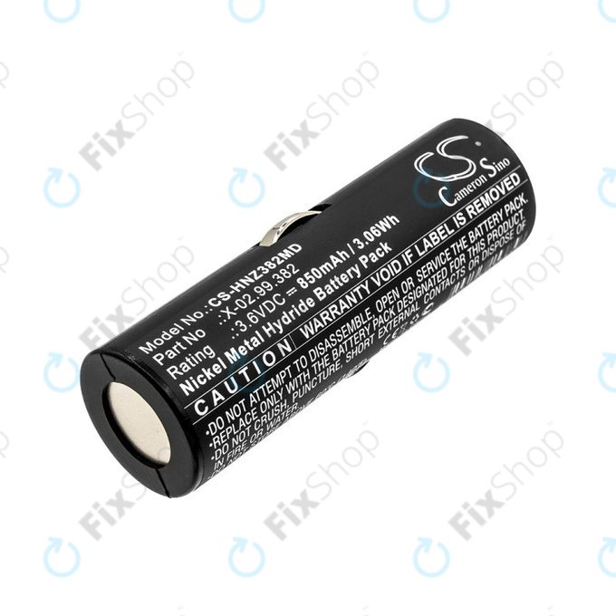 Battery for Heine Beta Handles, Heine Ophthalmoscope Beta 200, 850mAh, Ni-MH, 3.6V, X-02.99.382, BATT/110904-A1, HQ