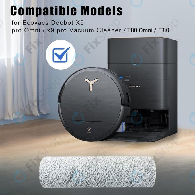 Ecovacs Deebot X9 Pro Omni, X9 Pro, X8 Pro Omni, X8 Omni, T80 Omni, T80 - Mop roller