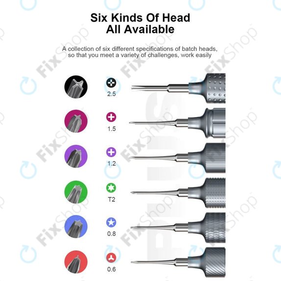 Mechanic KING KONG+ - Torx, Tri-point, Cross Screwdriver Set - 6pcs