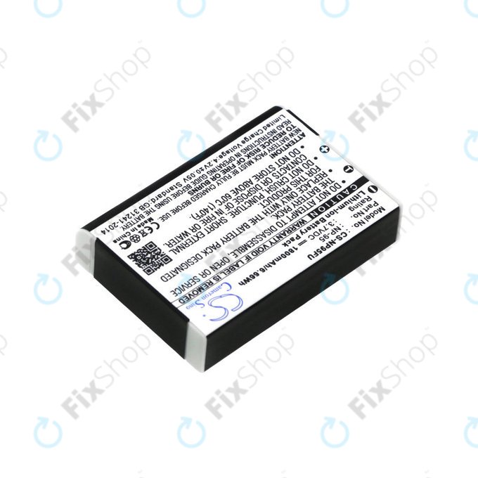 Battery for Fujifilm FinePix F30, Ricoh GXR, 1800mAh, Li-Ion, 3.7V, DB-90, HQ