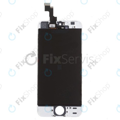 Display for iPhone 5S, SE, White, Touch Screen with Frame