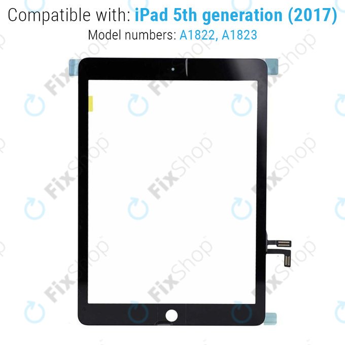 Touch Screen with Home Button for iPad (5th Gen 2017), Space Gray