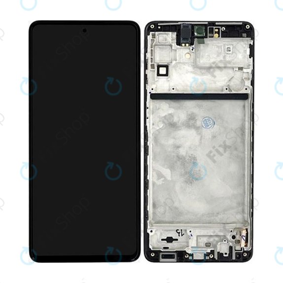 Samsung Galaxy M53 5G M536B - LCD Display + Touch Screen + Frame (Black) TFT