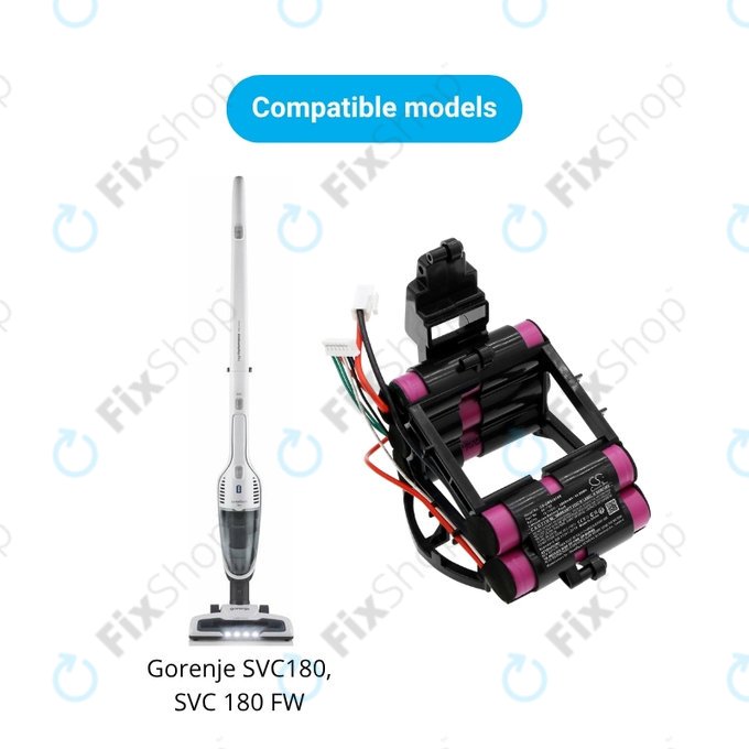 Gorenje SVC-series - Battery 861789 Li-Ion 18.0V 3000mAh HQ