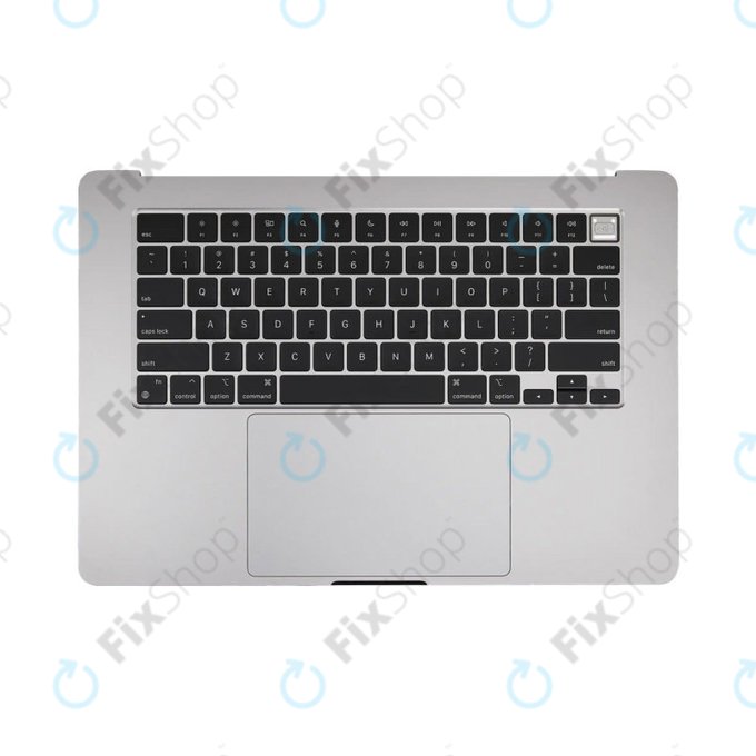 Top case keyboard frame for MacBook Air 15", A3114 (2024), with US keyboard and battery, Space Gray, 661-40266, Genuine Apple
