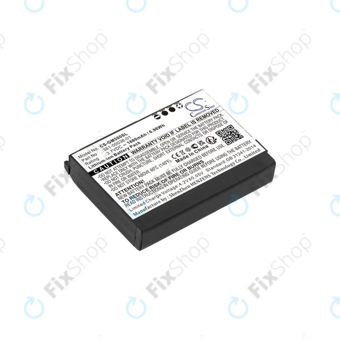 Garmin Aera 500, 510, 550, 560, Nuvi 500, 510, 550, Zumo 220, 600, 650, 660, 660LM - Battery 010-11143-00, 361-00038-01 1880mAh HQ