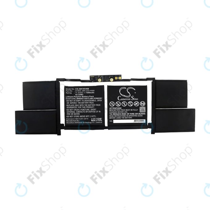 Apple MacBook Pro 15" A1990 (2018 - 2019) - Battery A1953 7300mAh HQ