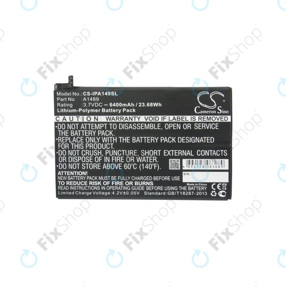 Apple iPad Mini 2, Mini 3 - Battery A1489, A1512 6400mAh HQ
