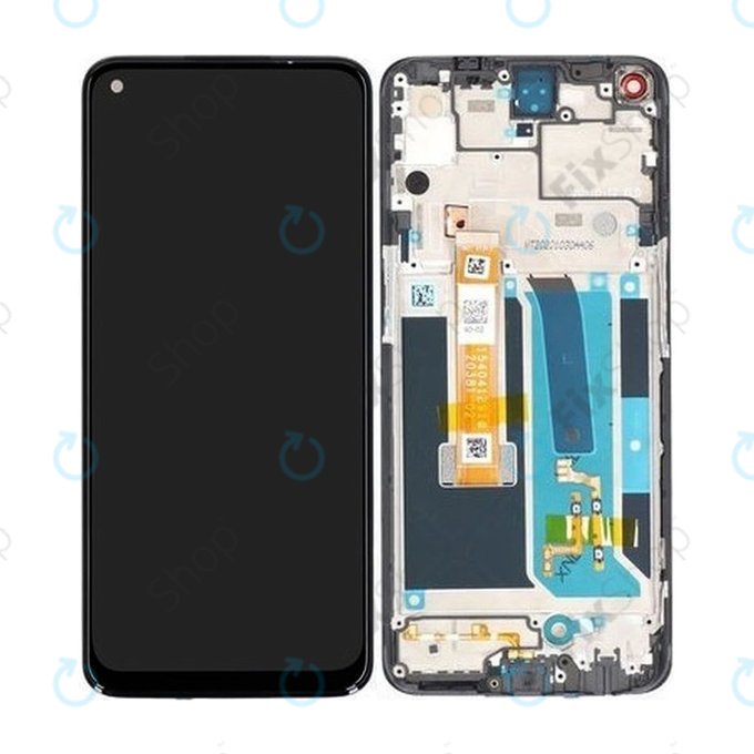 OnePlus Nord N10 5G - LCD Display + Touch Screen + Frame (Midnight Ice) - 2011100239 Genuine Service Pack