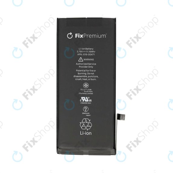 Battery for iPhone XR, 2942mAh, FixPremium