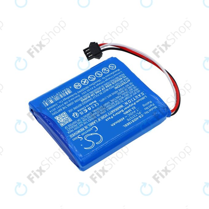Battery for Hantek DSO-1062B, DSO-1202B, DSO-1202S, 4500mAh, Li-Pol, 7.4V, PL727076, HQ