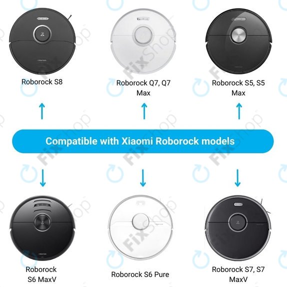 Xiaomi Roborock S5, S5 Max, S6 Pure, S6 MaxV, S7, S7 MaxV, S8, Q7, Q7 Max - Charging Dock (Black)
