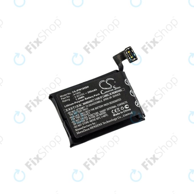 Battery for Apple Watch 3 42 mm, 350mAh, GPS + Cellular Version, Li-Pol, 3.82 V, A1850, HQ