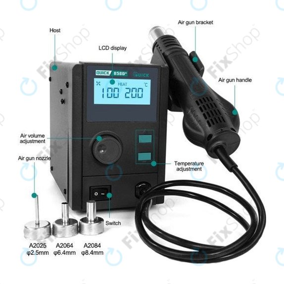 Quick 858D+ - Hot Air Soldering Station