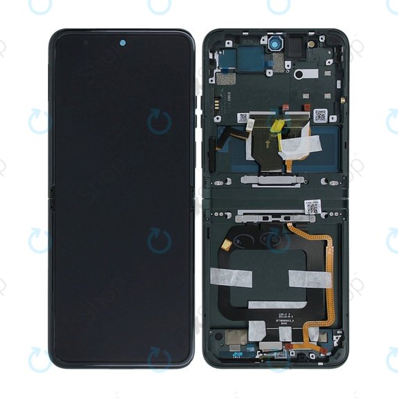 Motorola Razr 40 - LCD Display + Touch Screen + Frame (Sage Green) - 5D68C22834 Genuine Service Pack