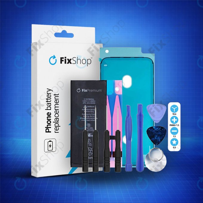 Battery for iPhone 7, 1960mAh, Adhesive, Toolkit, FixPremium