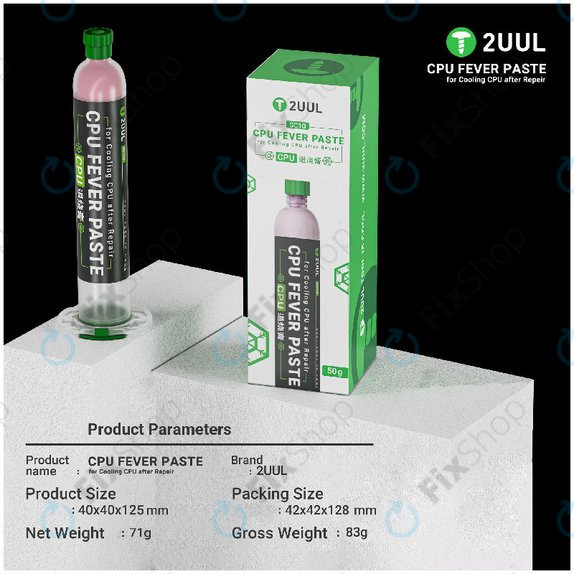 CPU Thermal Paste, Cooling, 2UUL SC10, 50g