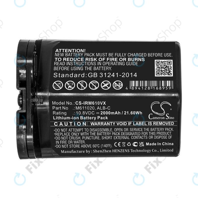 iRobot Braava jet m6 - Battery ALB-C, M611020 Li-Ion 10.8V 2000mAh HQ